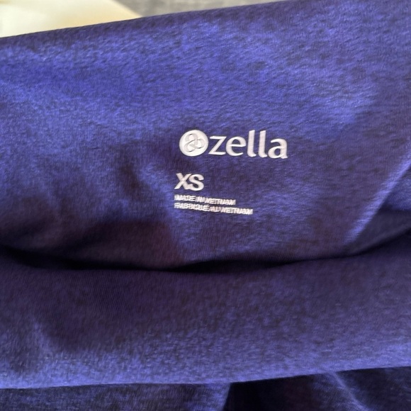 Zelle Purple/Black High Waisted Leggings X-Small - Picture 3 of 5